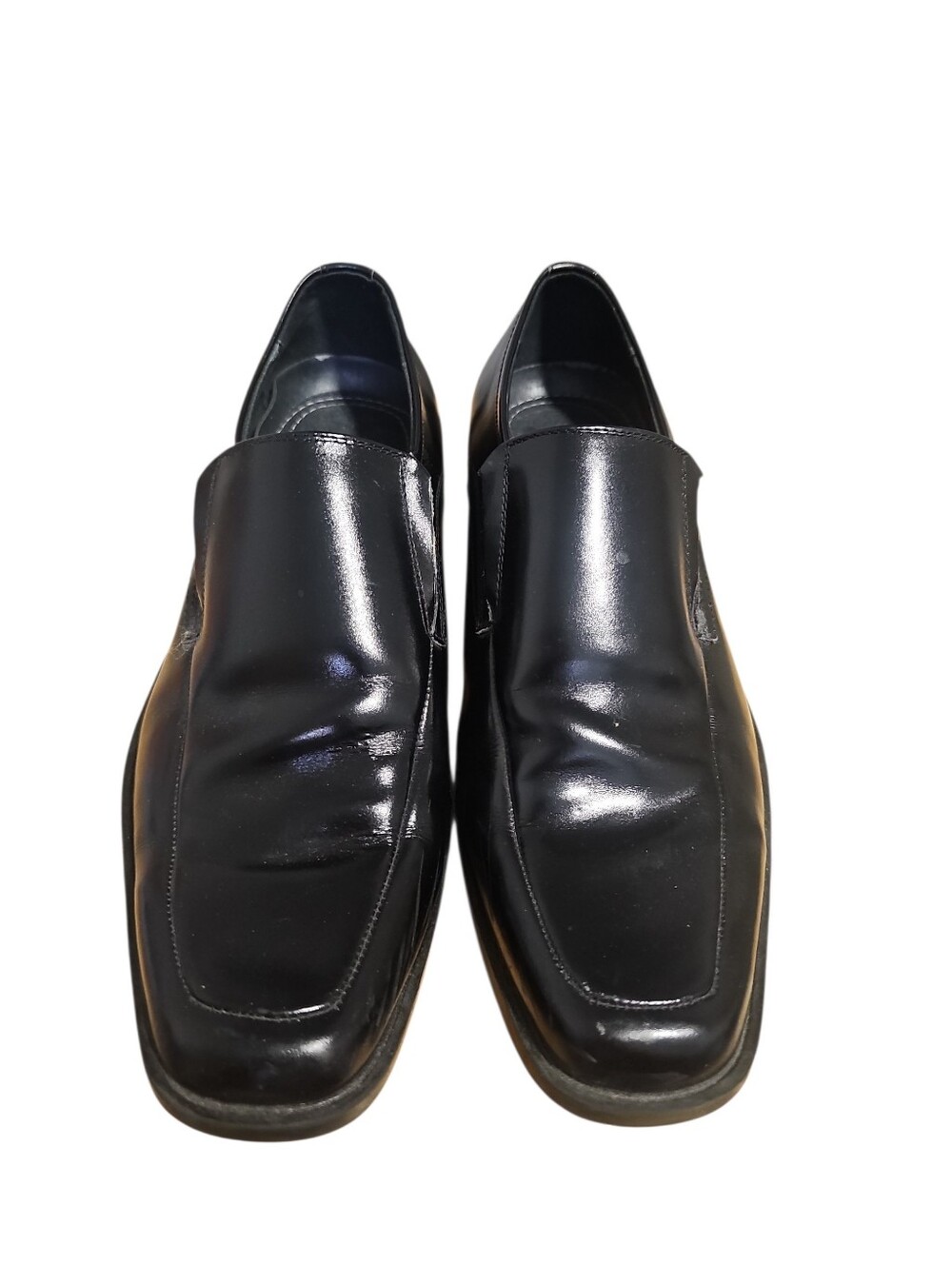 Stacy Adams Men's Black Leather Slip-On Dress Shoes 7